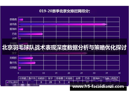 北京羽毛球队战术表现深度数据分析与策略优化探讨